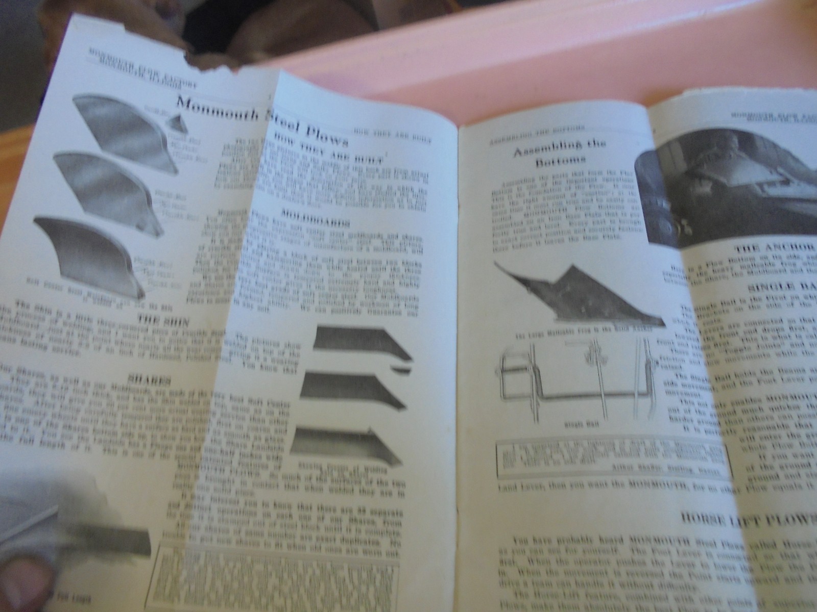 Vintage 1920’s Monmouth Plow Factory Brochure