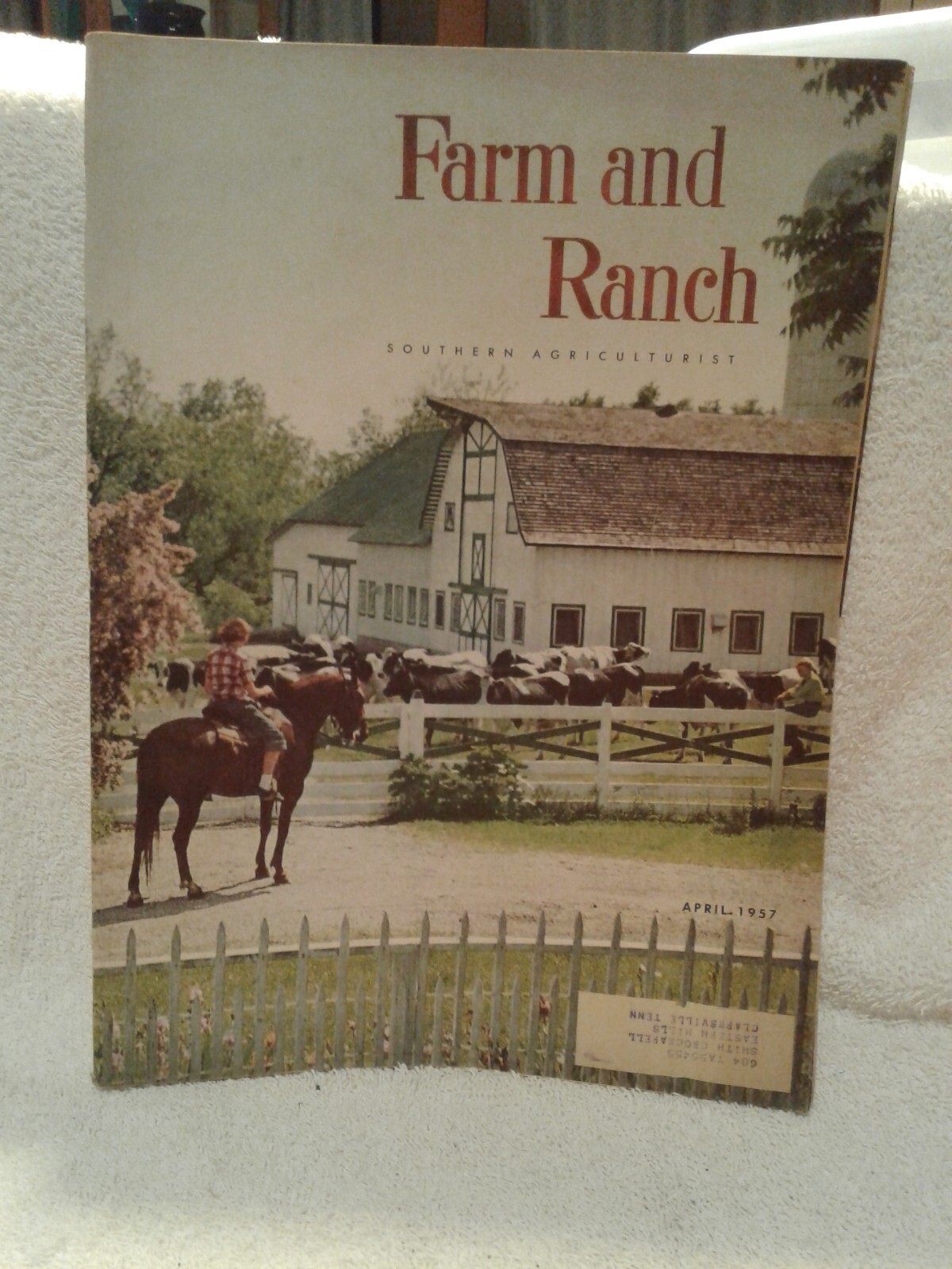 April 1957 FARM & RANCH mag SOUTHERN AGRICULTURIST adver DIXIE EDITION cars