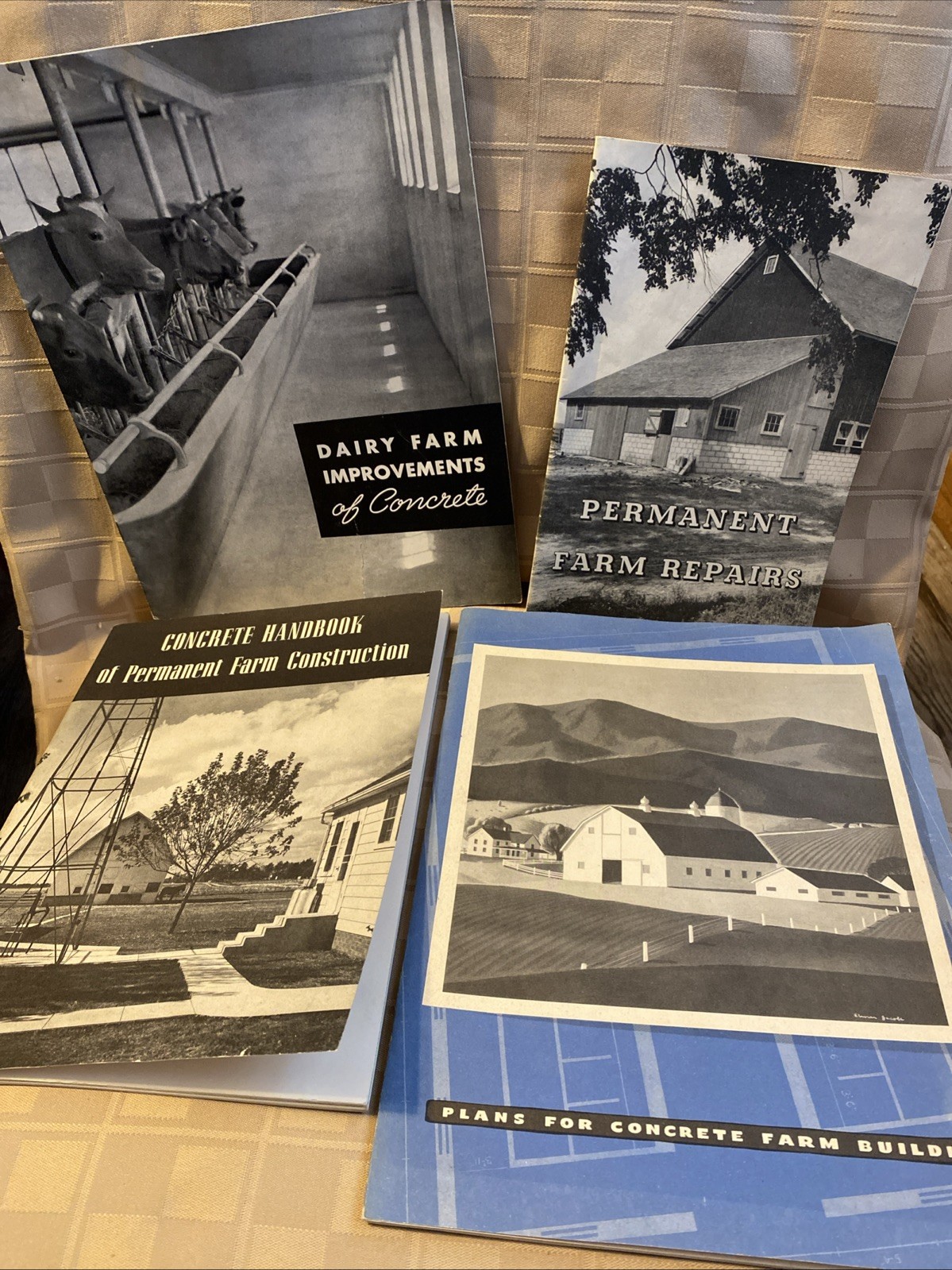 Vintage Farming Using Concrete Booklets Lot