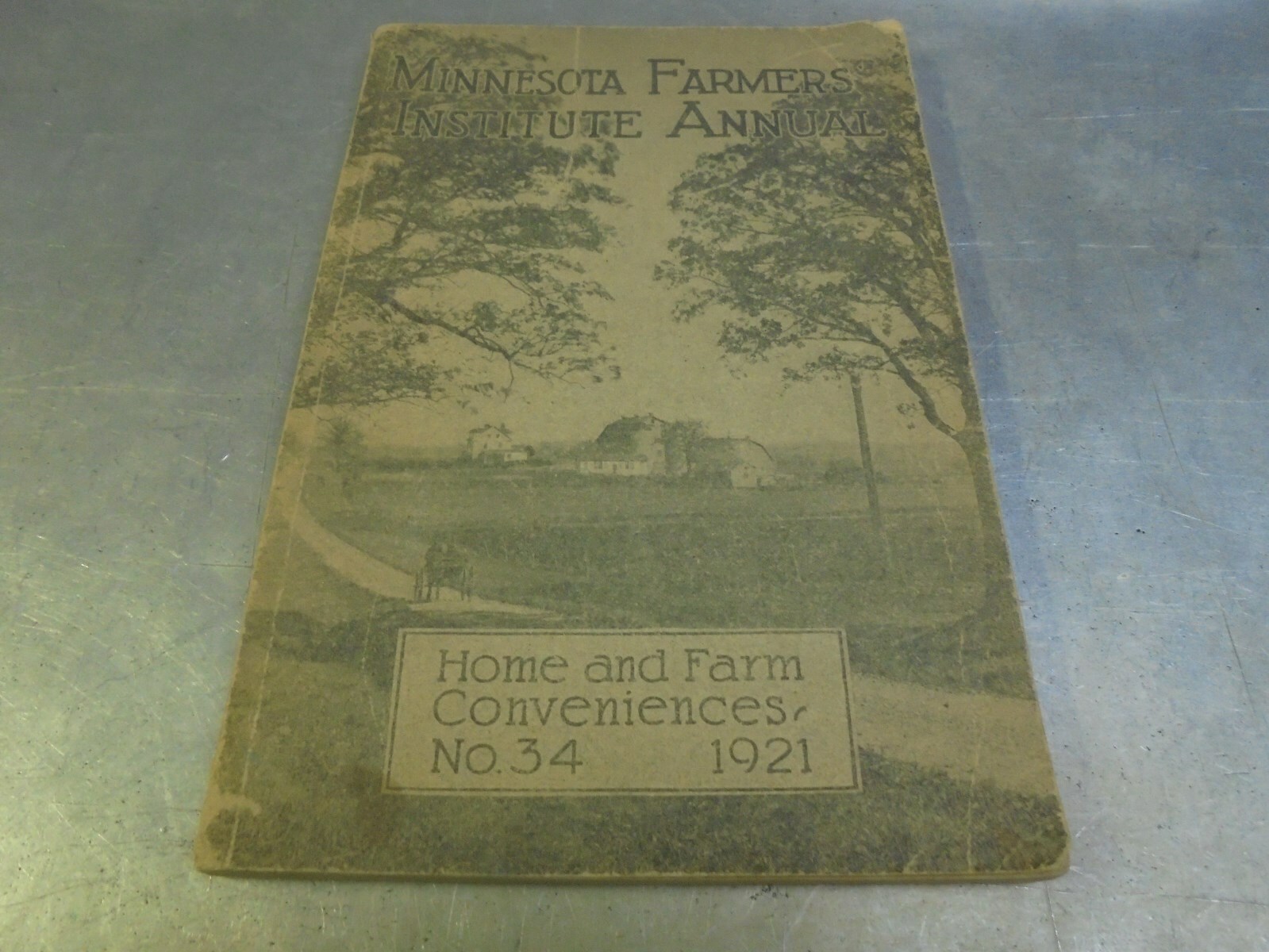 Vintage 1921 Minnesota Farmers Institute Annual