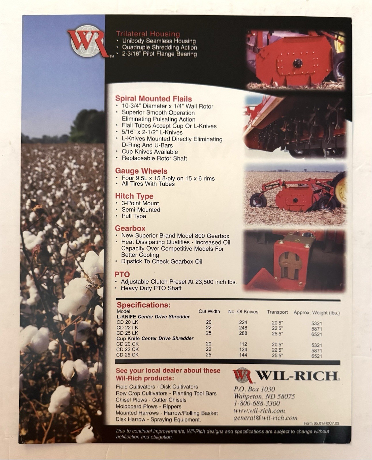 Agriculture Farming Set If 3 Shredder Dealer Sales Brochures