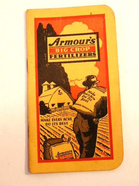 1939-40 Armour’s Big Crop Fertilizers advertising notebook
