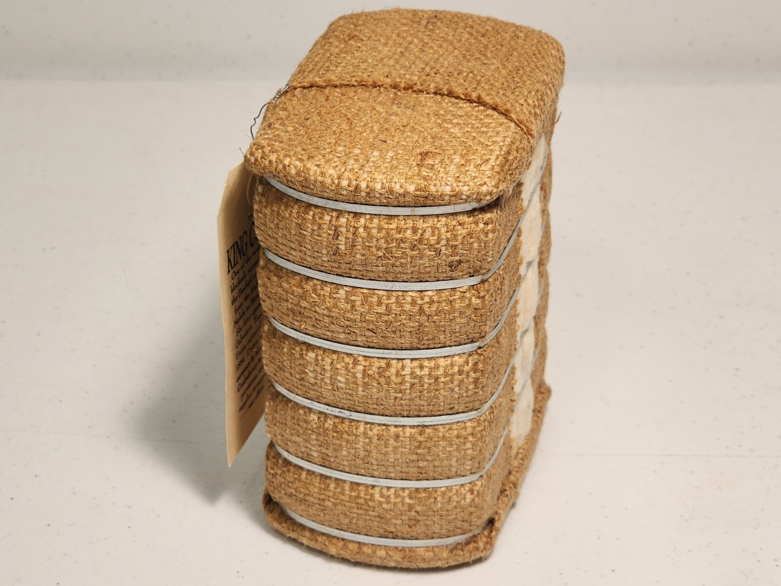 VTG Texas Mini Cotton Bale Souvenir 5″ Nautical Archaeology Program & TEXAS A&M