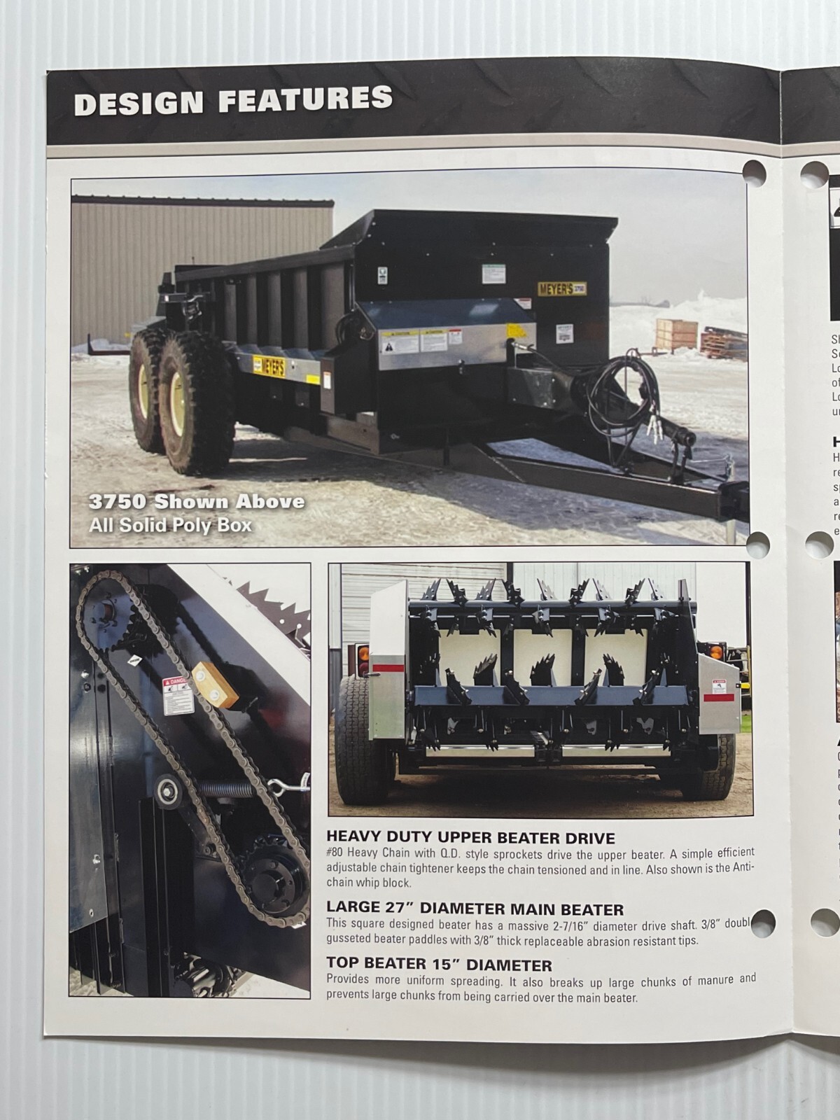 Meyer’s Heavy Duty Manure Spreaders – Sales Brochure *Original Dated 2010*