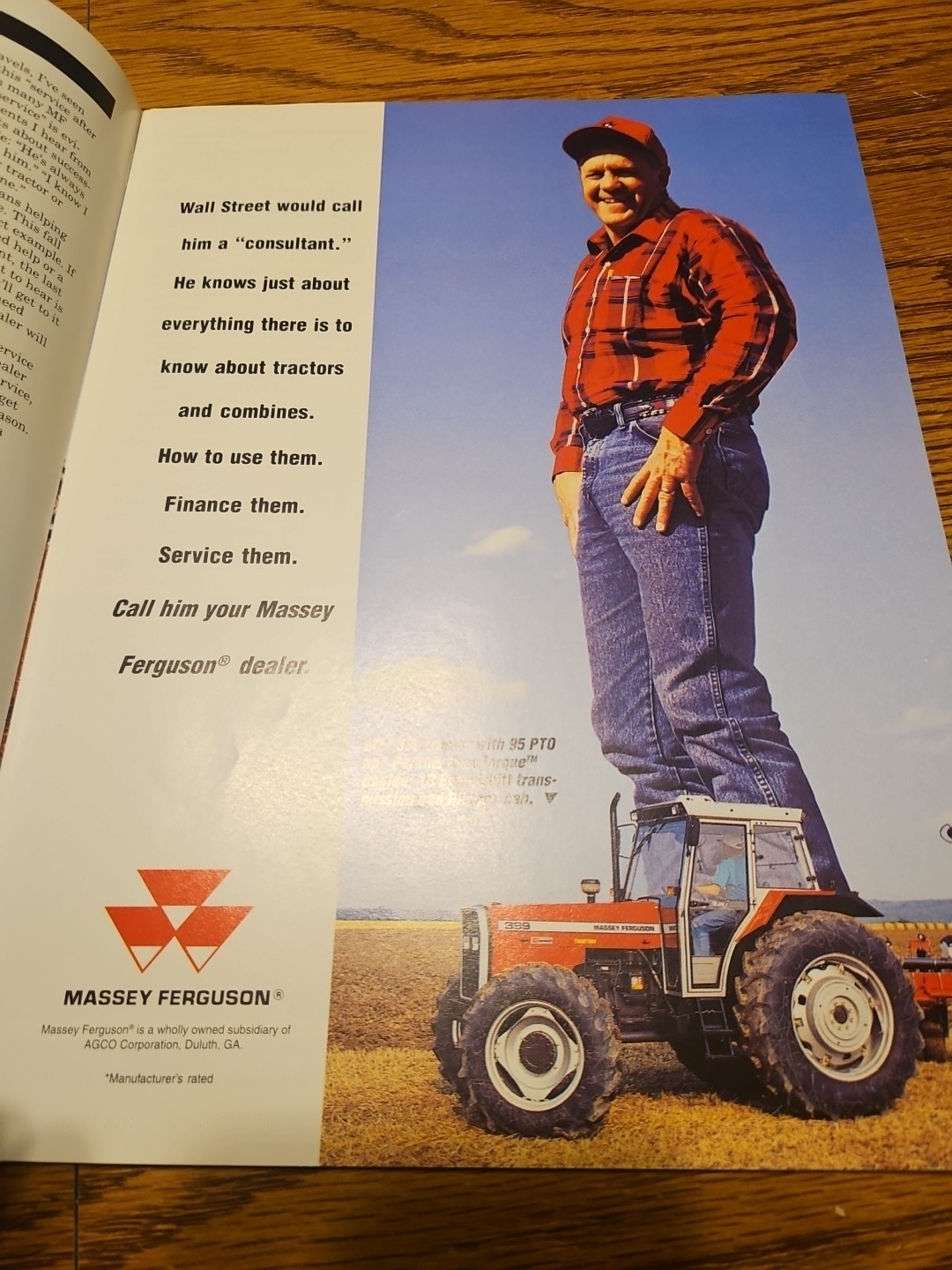 Massey Ferguson Farm Profit Magazine For Fall 1995 Brochure MF 8570 Combine