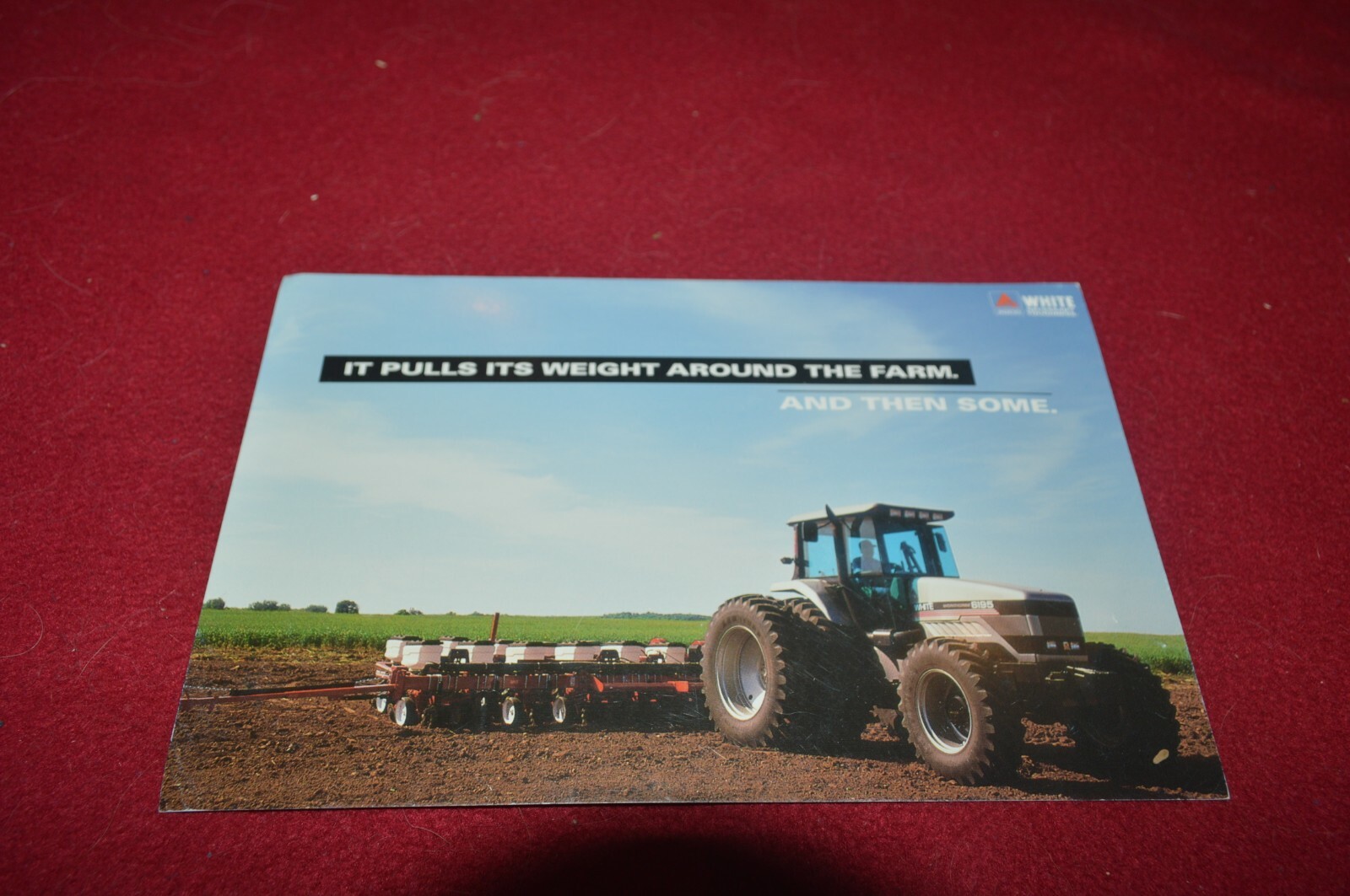 White 6195 Tractor Postcard Brochure FCCA