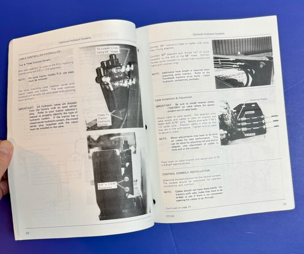 Farmhand XL 940 Loader Parts Setup & Operators Manual
