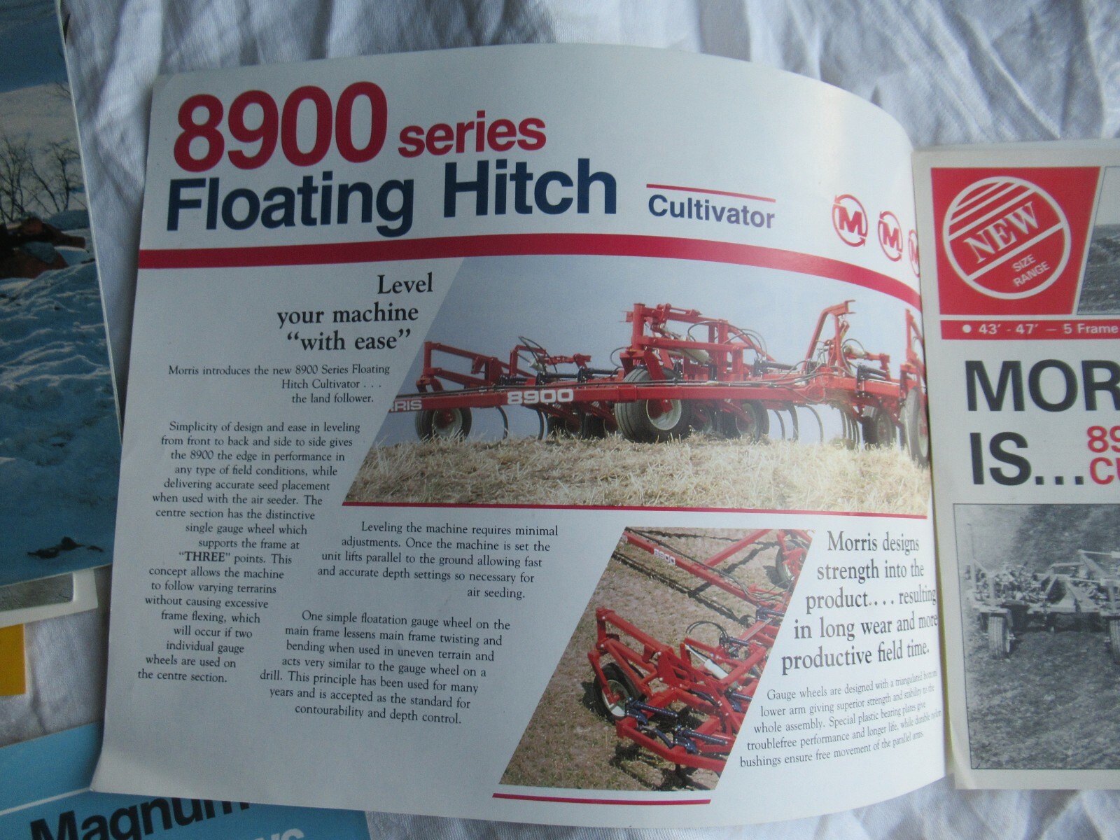Morris 8900 series cultivator brochure