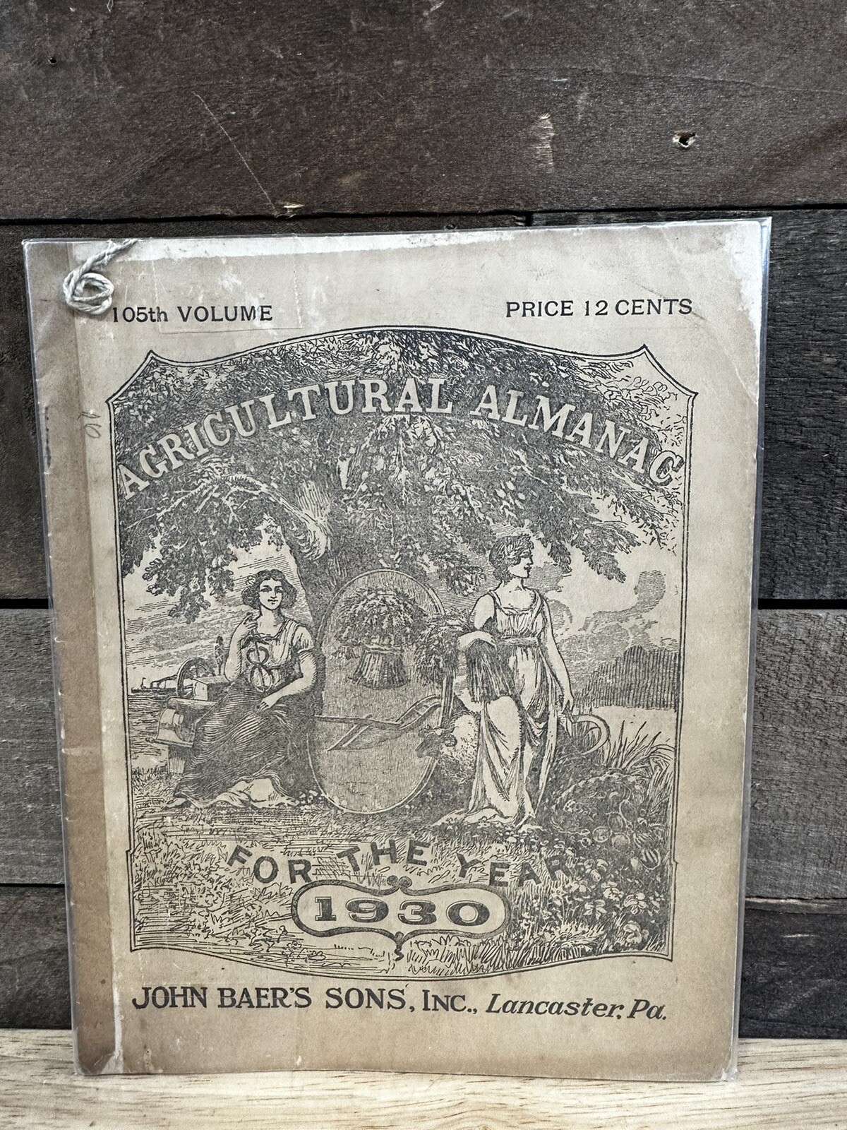 Vintage 1930 John Baer’s Sons Lancaster PA Agricultural Almanac