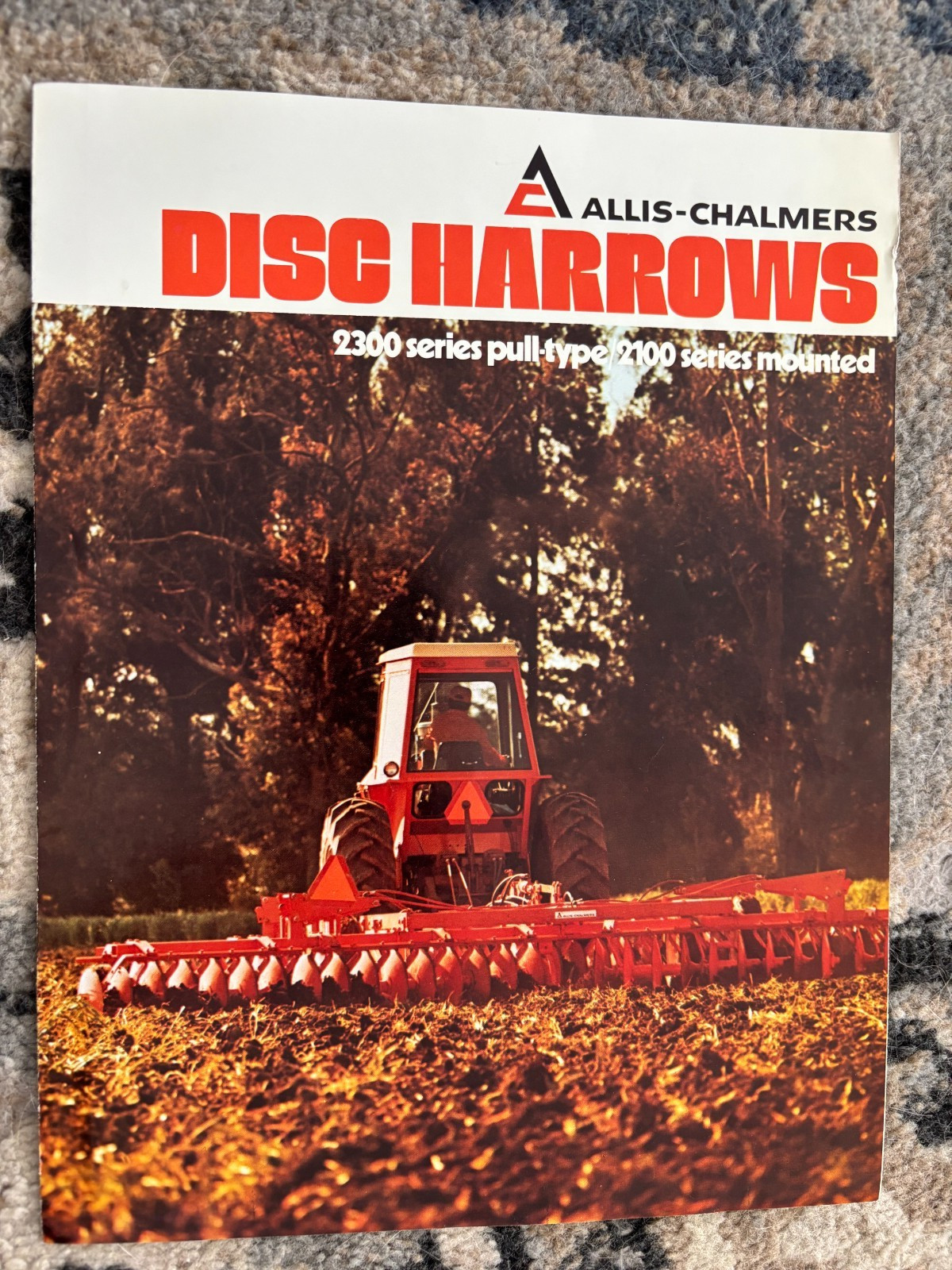 Allis Chalmers 2100 2300 Tandem Disk Harrows For 1975 Brochure AMIL26