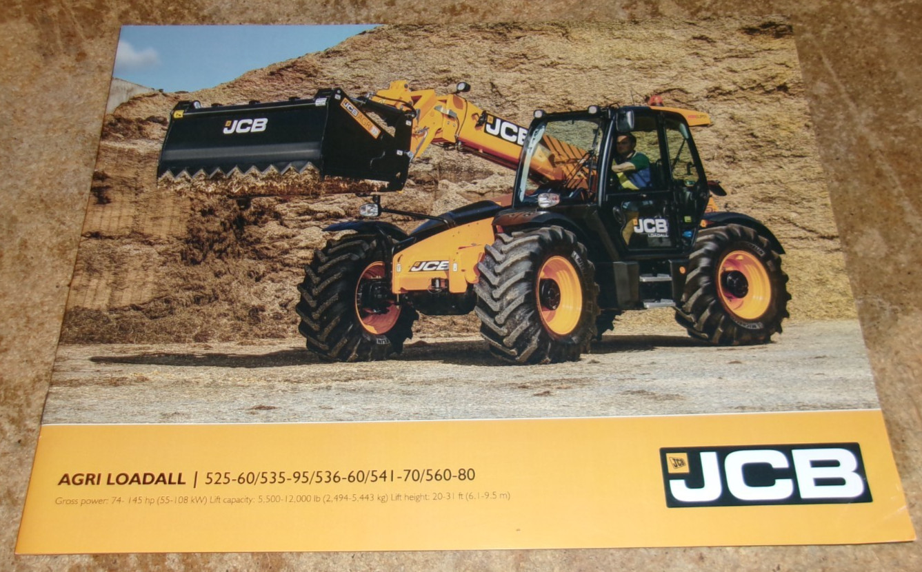 2019 JCB agri loadall brochure in nice shape used
