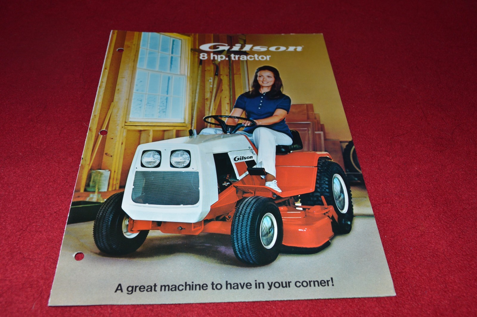 Gilson 8HP Lawn Tractor Mower Dealer’s Brochure YABE15