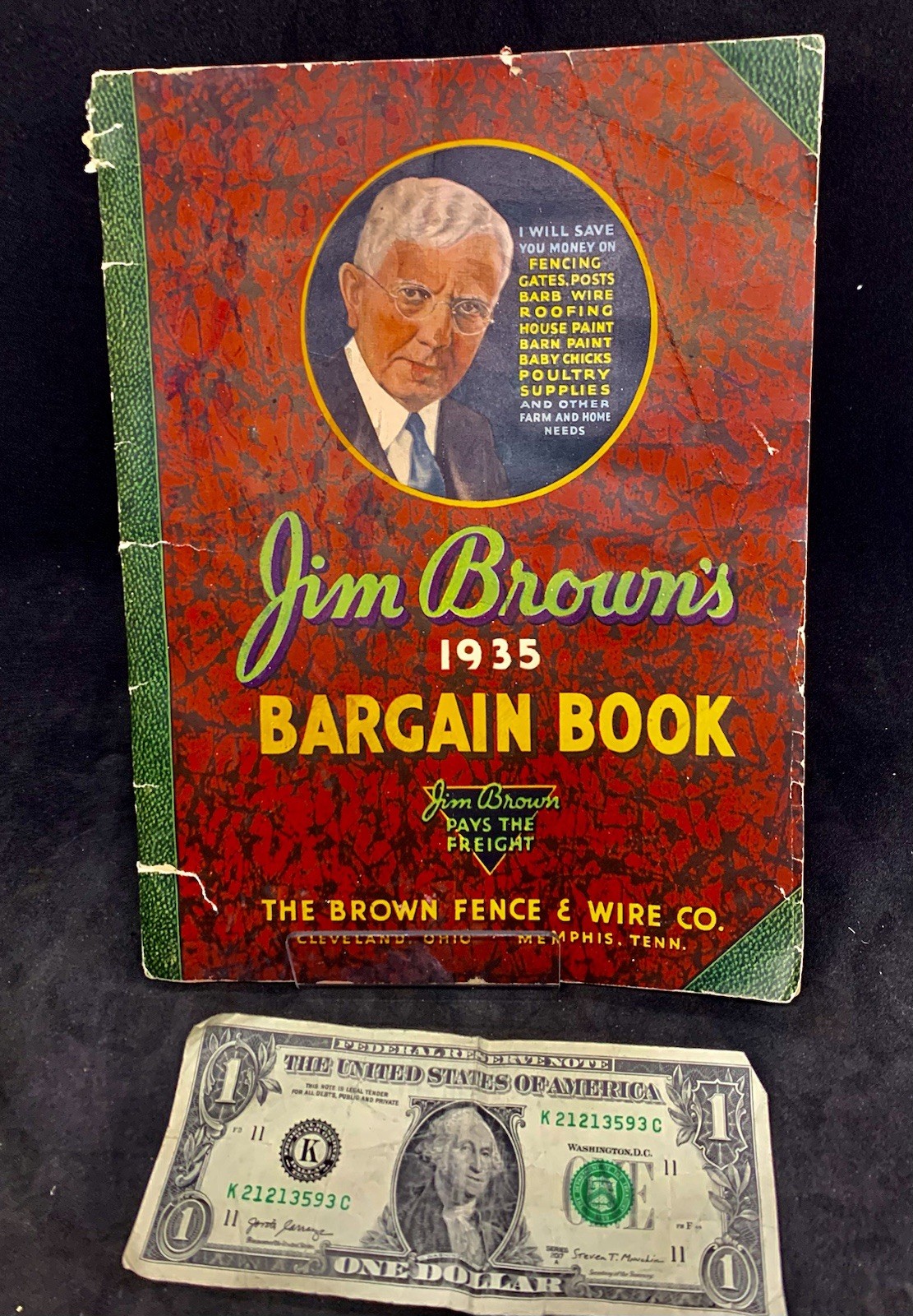 JIM BROWN’S 1935 BARGAIN BOOK – THE BROWN FENCE & WIRE CO.- Catalog