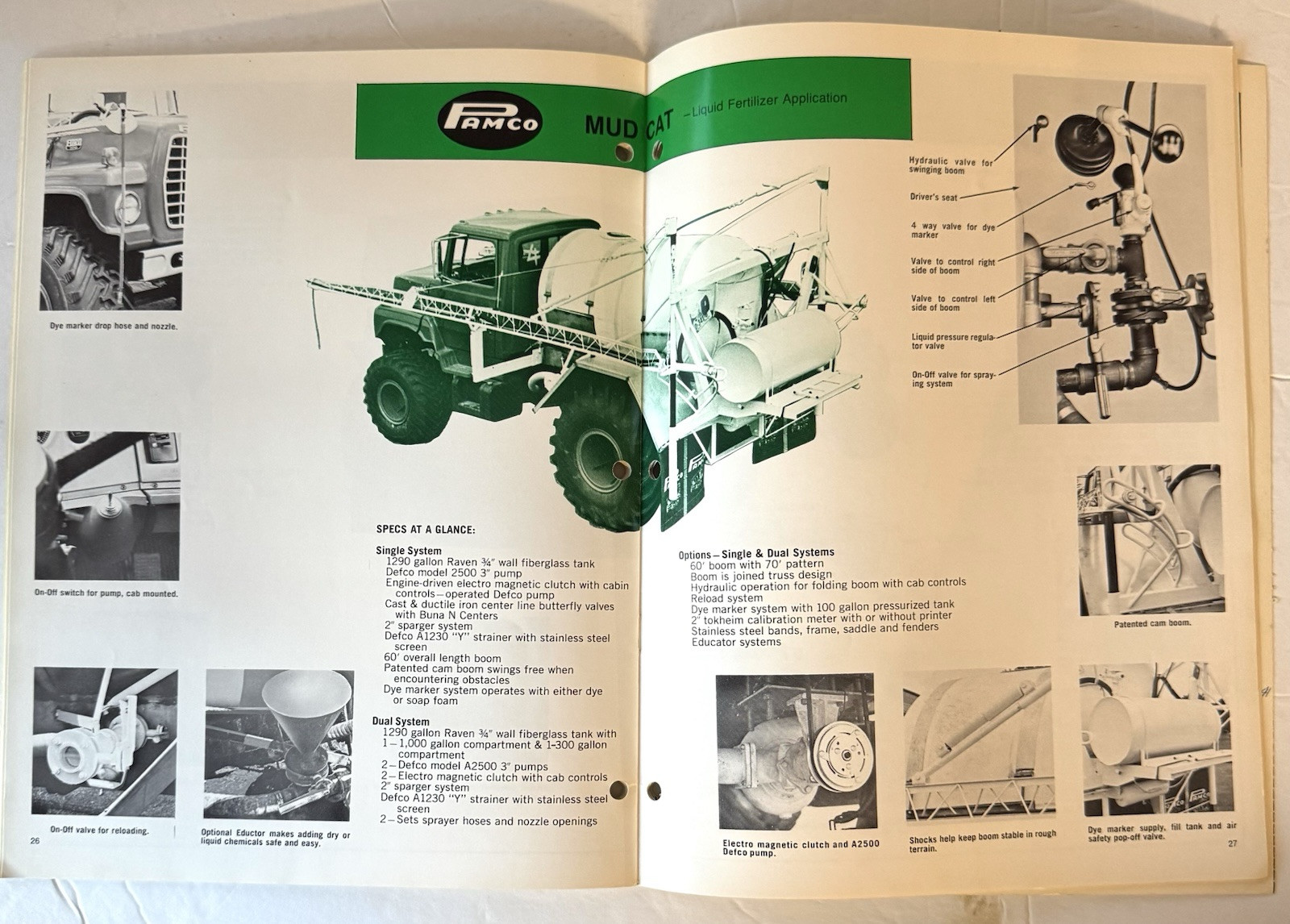 Vintage 1972 Pamco Agricultural Brochure Bulk Feed And Fertilizer Farm Equipment