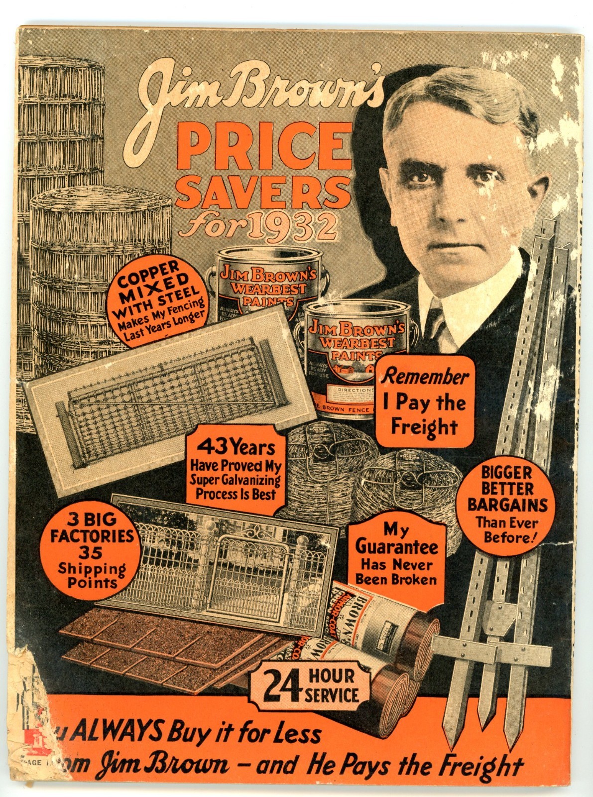 Jim Brown’s 1932 farm & Fence illustrated catalog Brown fence & Wire Co