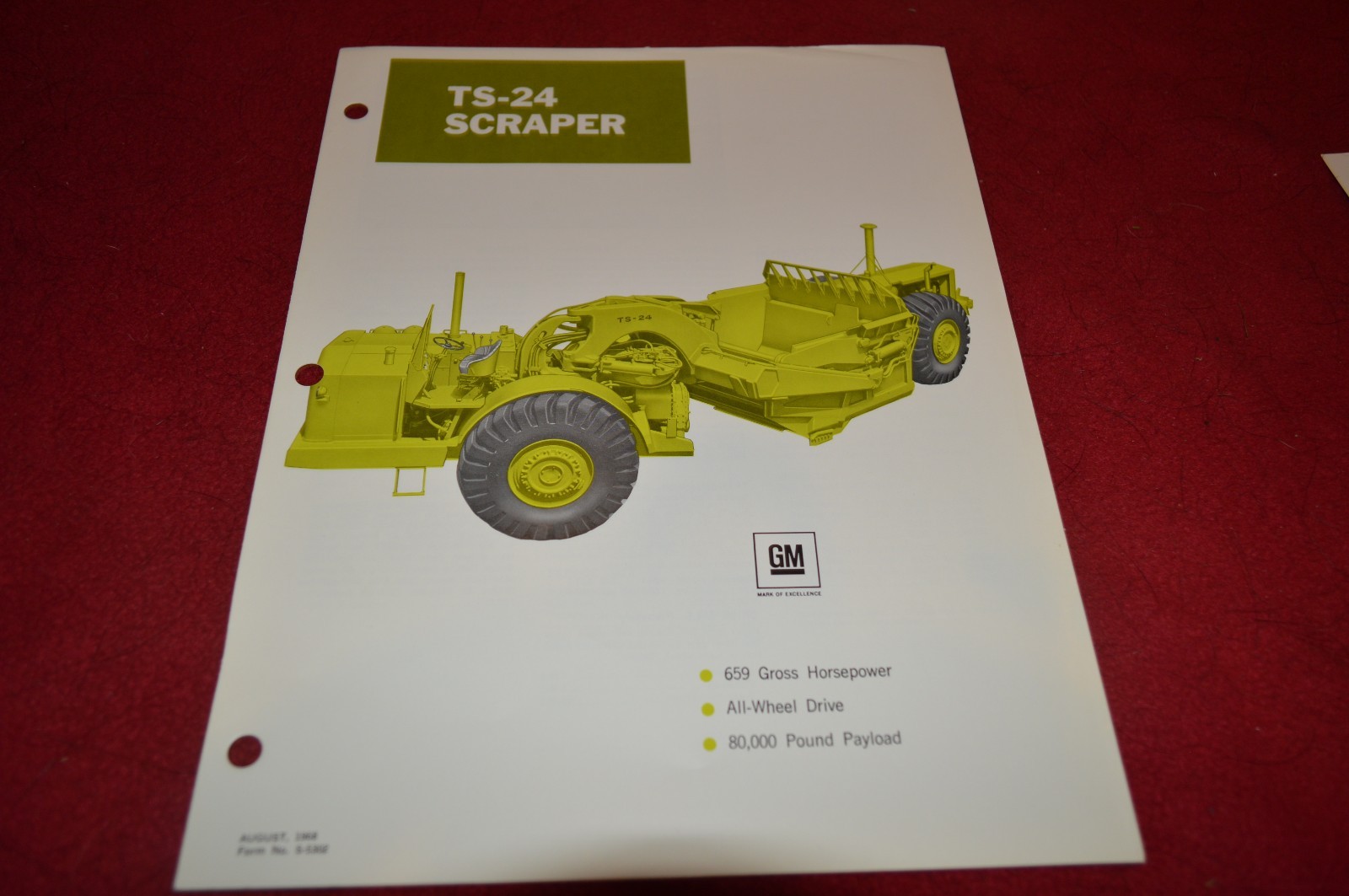 Terex TS-24 Pan Scraper Loader Dealer’s Brochure DCPA4 ver3