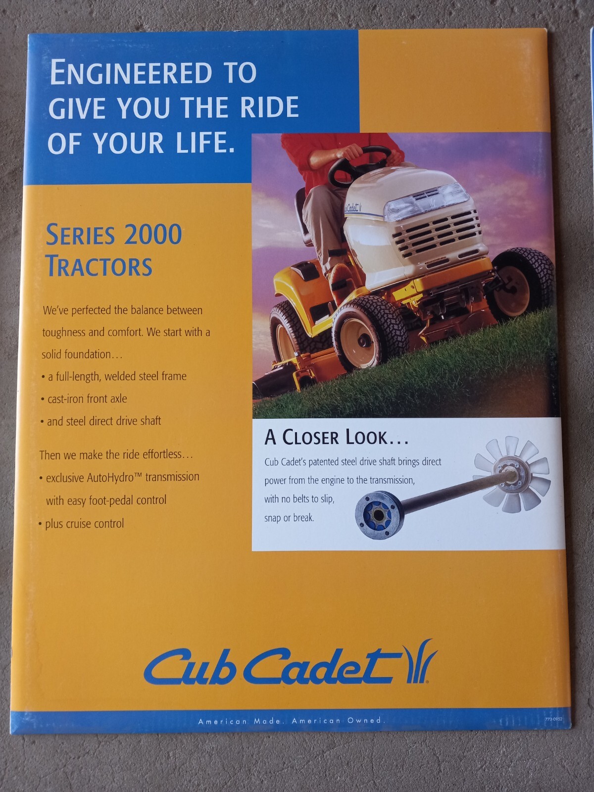 Cub Cadet The Big Event Banner and Cub Cadet Spec Posters