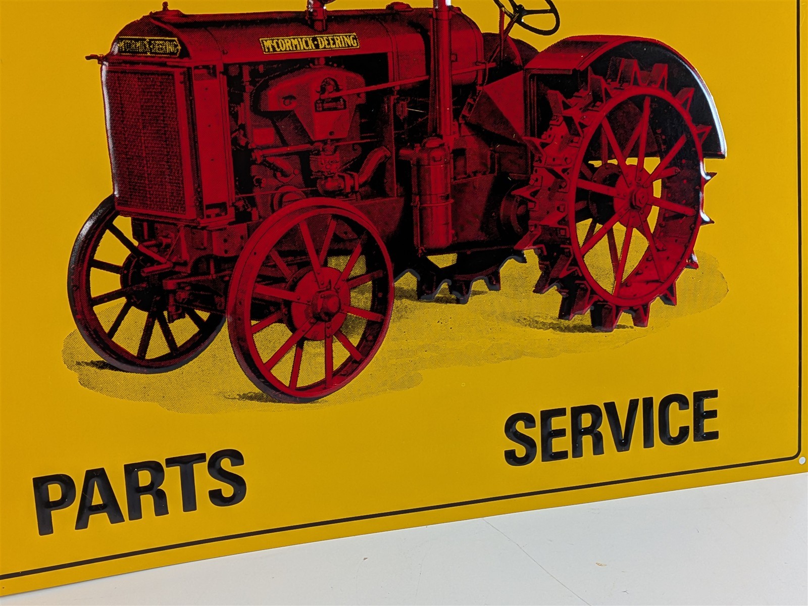 McCormick Deering Parts Service Tractor 14″ Tin Sign