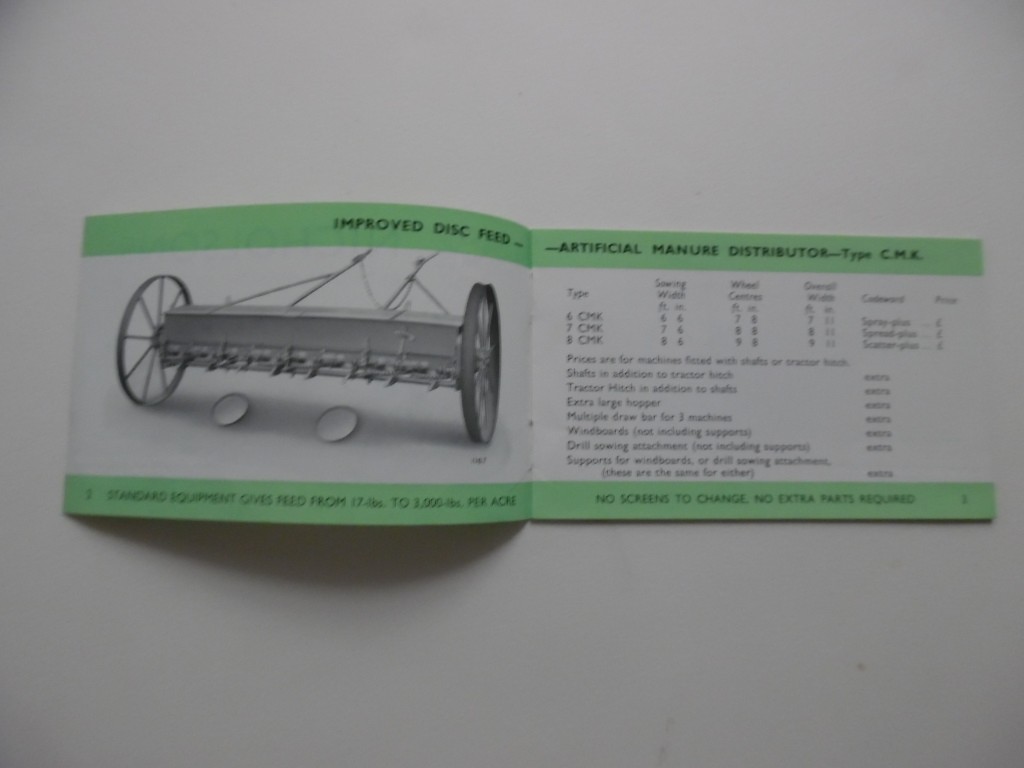 1930s W.N. Nicholson & Sons Ltd Manure Distributor Spreader Brochure Newark UK