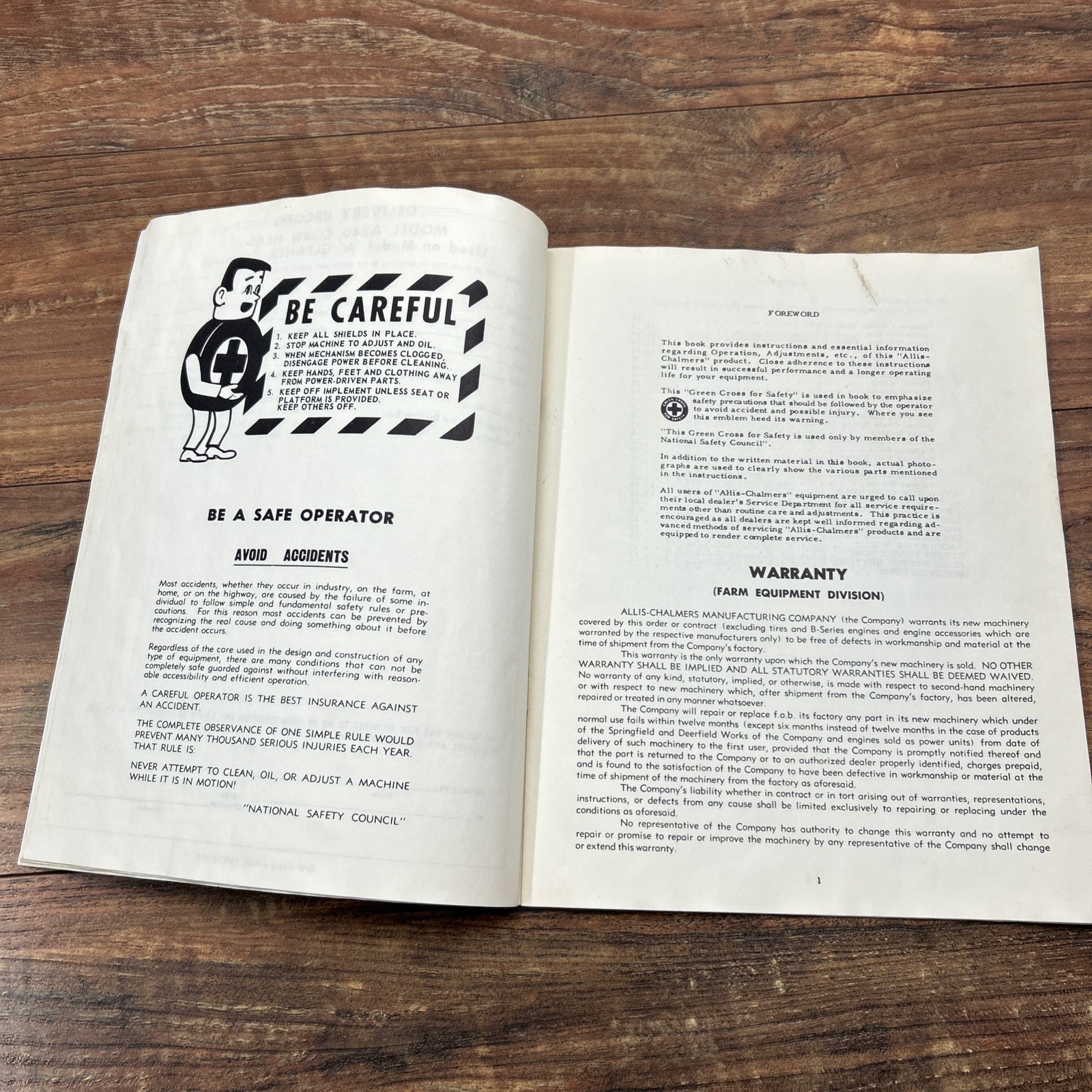 Allis Chalmers A240 Corn Head Operators Manual Gleaner A Combine Instruction
