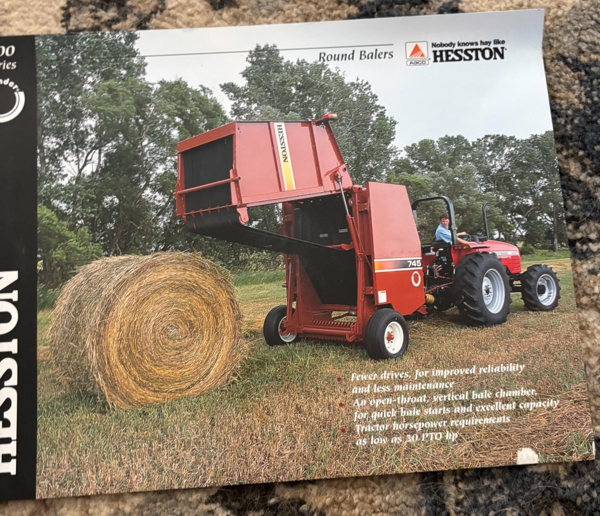 Hesston 745 740 730 Round Baler Brochure FCCA25
