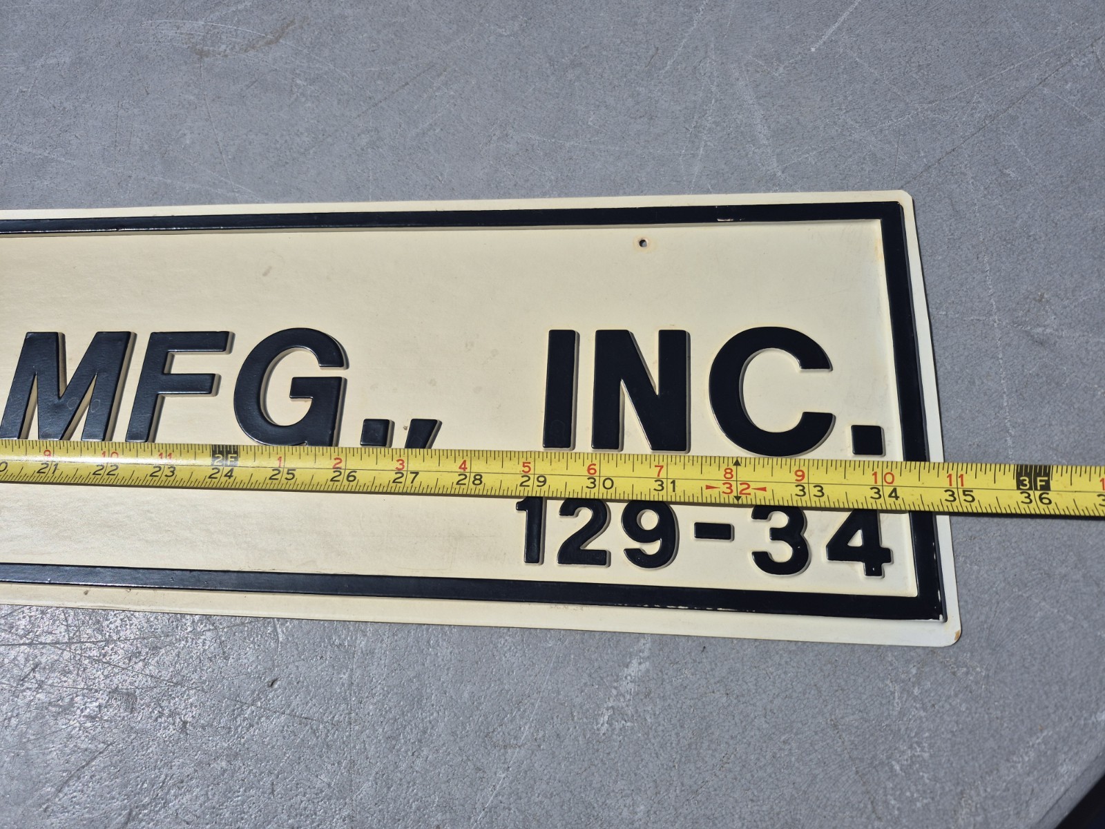 c. 1980s Blumhardt MFG. Inc. Crop Spray Sprayer Dealership Sign North Dakota