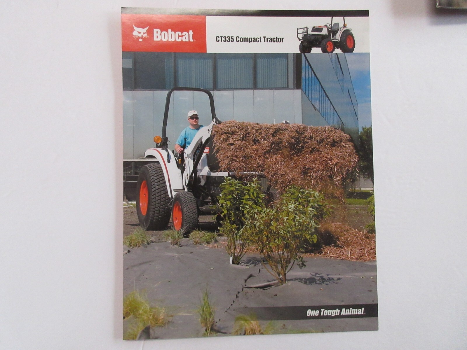 Bobcat CT335 Compact Tractor Brochure 2 Page Good Condition