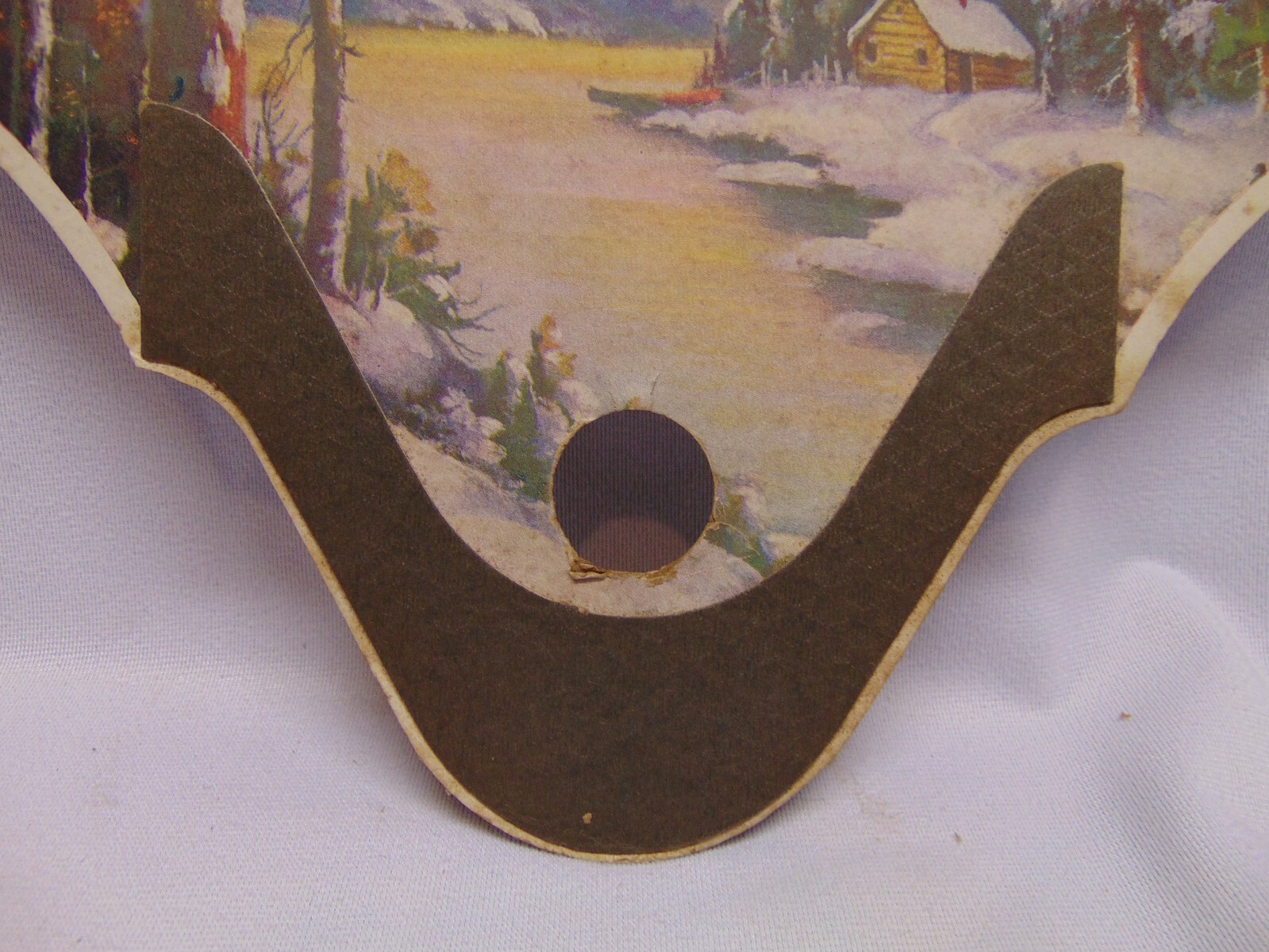 Vintage Morris Fur cold Storage Co Cardboard Advertisement Springfield Mass 10″