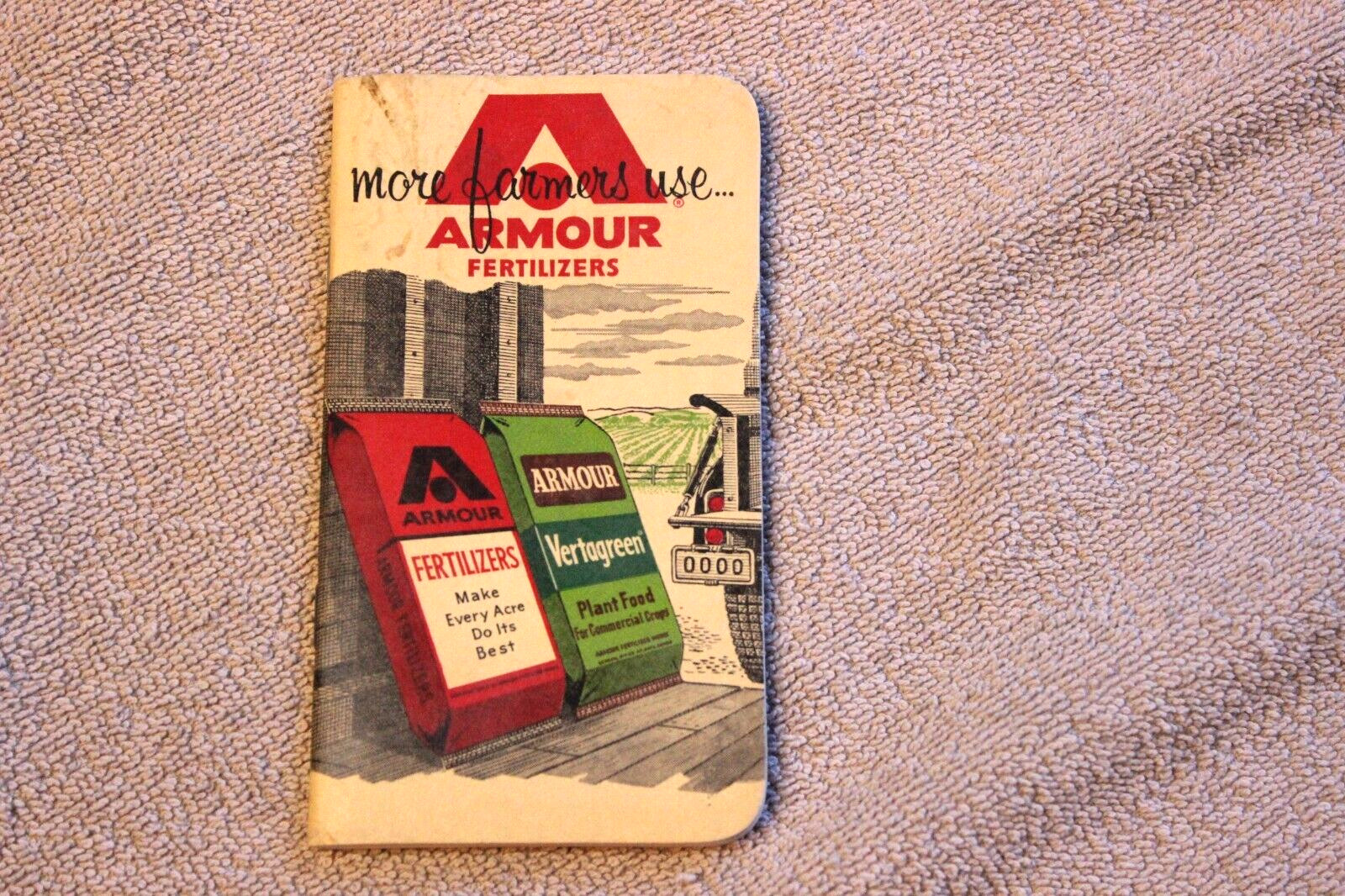 1959 Armour Fertilizers 3 1/8″ x 5 7/8″ advertising notebook