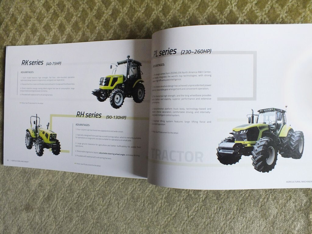 ZOOMLION Full Product Catalog Excavators Buldozers Cranes Tractors Brochure 2018