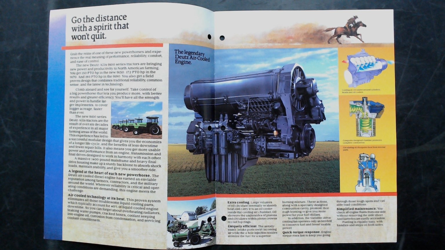 Deutz-Allis 9150/9170/9190 Vintage Agricultural Brochure Tractor Specs