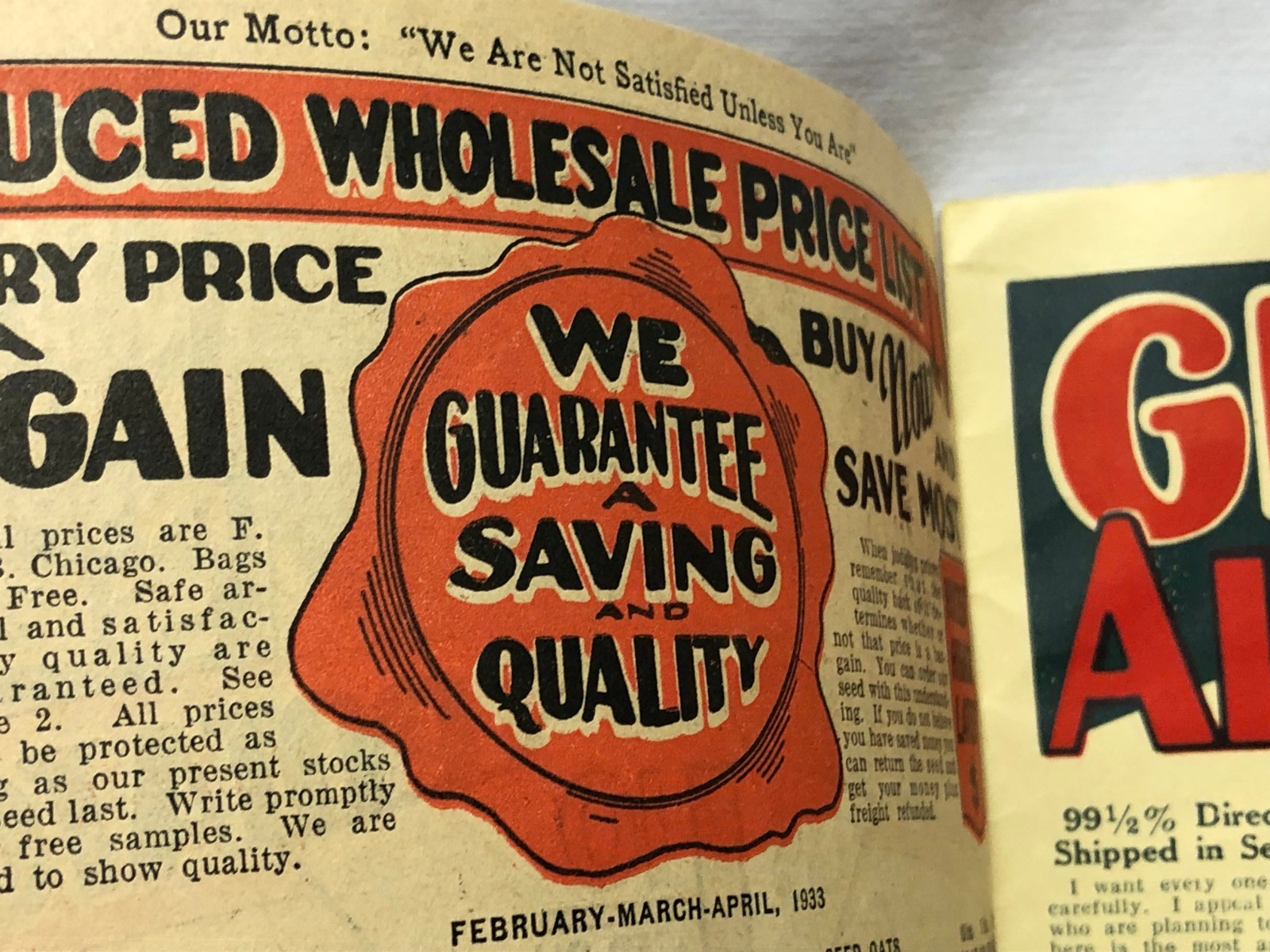 Vintage 1920-30’s America’s Field Seed Co. Booklet Farming