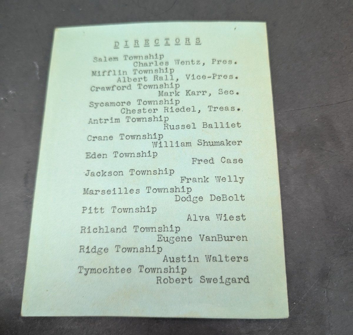 Wyandot County Horsemen’s Banquet held in Upper Sandusky Ohio February 1937 VTG