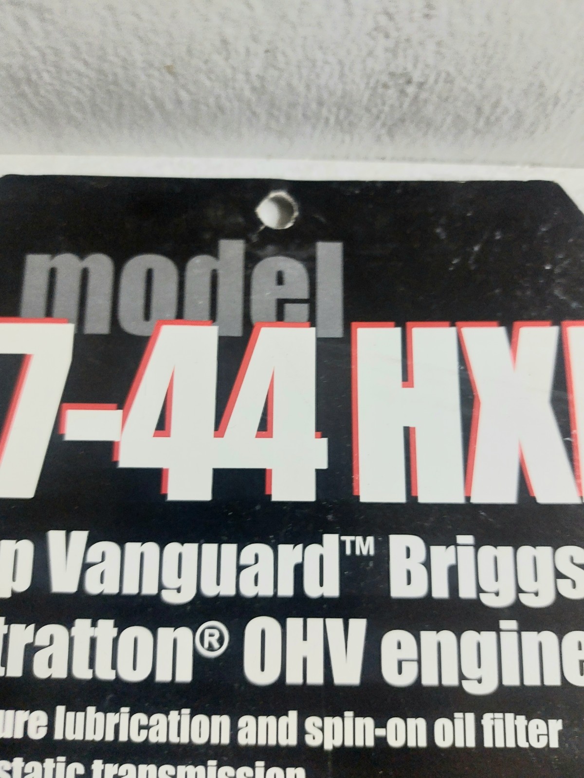 NOS Wheel Horse Dealer Price Tag Sale Hanger Tag 1990’s