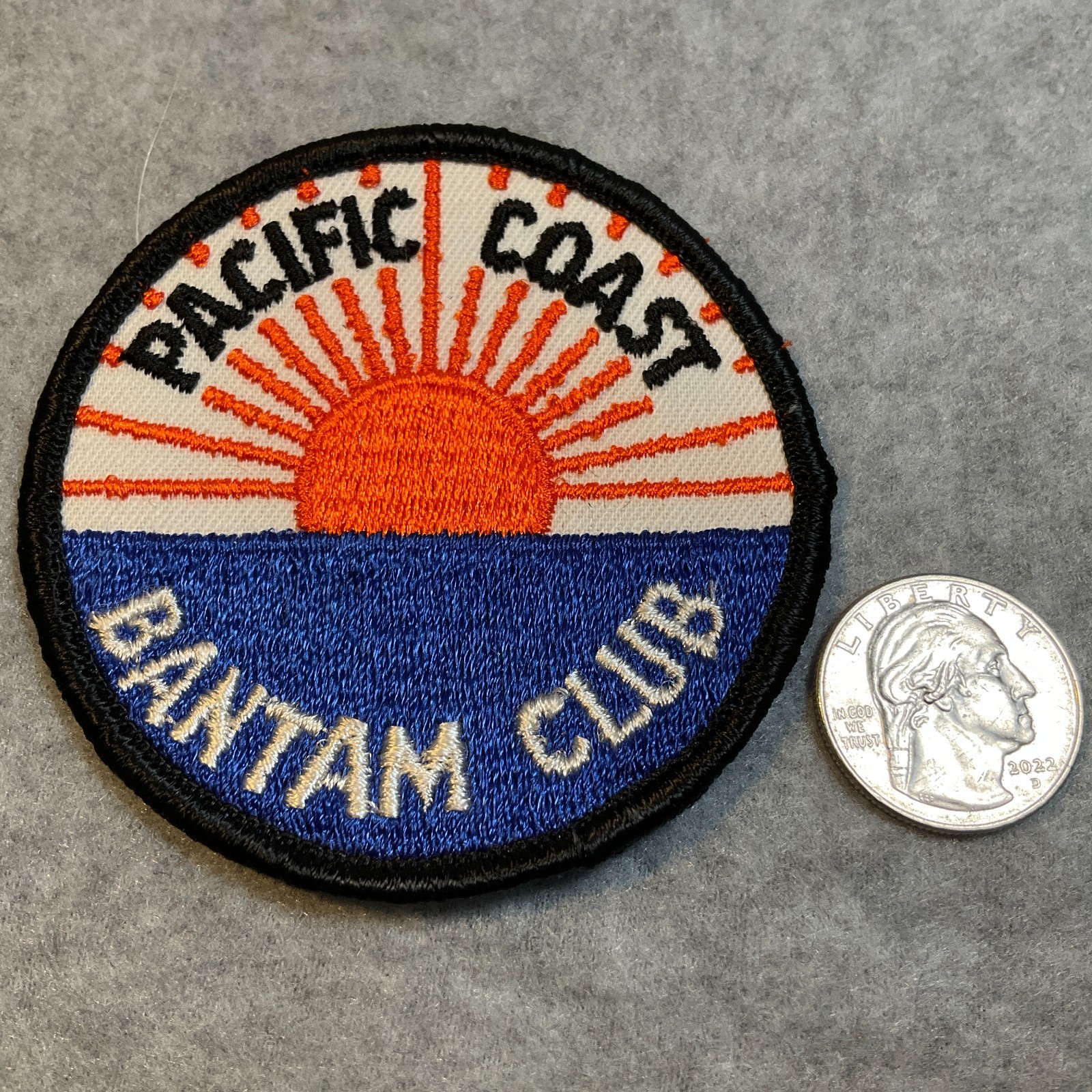 Rare Pacific Coast Bantam Club Poultry Club Embroidered Patch Jamul California