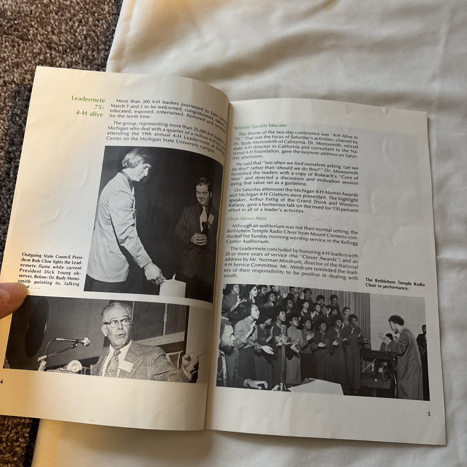 1975 Michigan 4-H Leaders’ Manual MSU Pamphlet Get Ready For Exploration