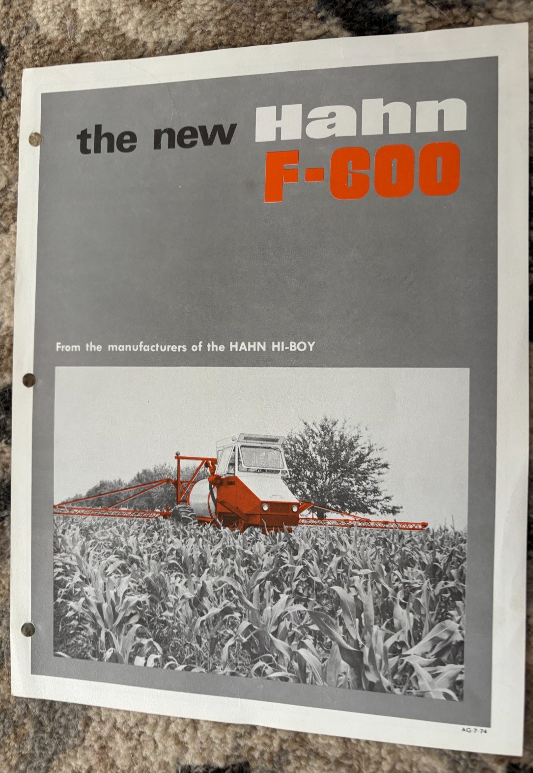 Hahn F-600 Sprayer Brochure AMIL26
