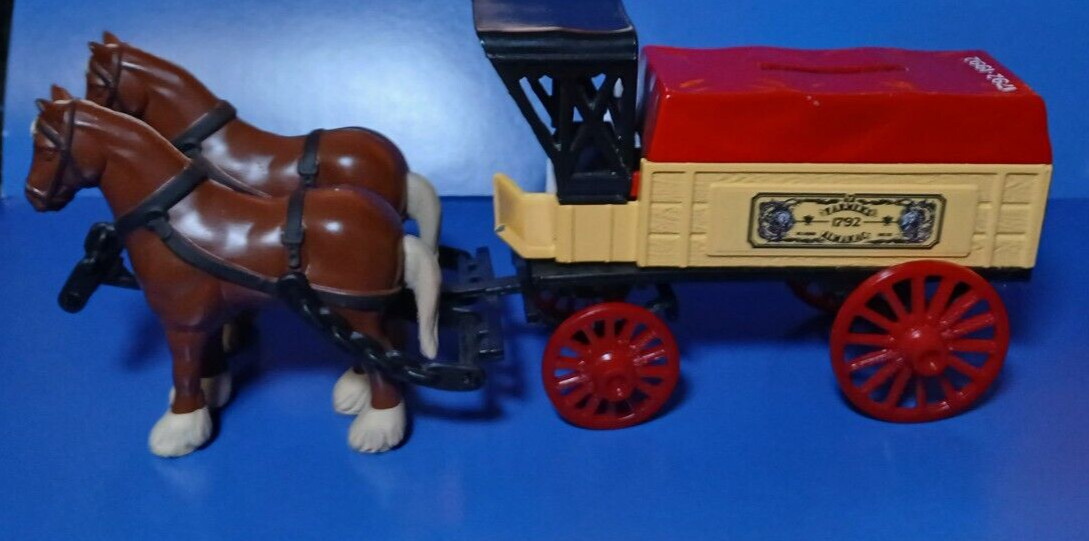 ERTL🔥Farmer’s Almanac🪙Horse and Delivery Wagon Bank🪙
