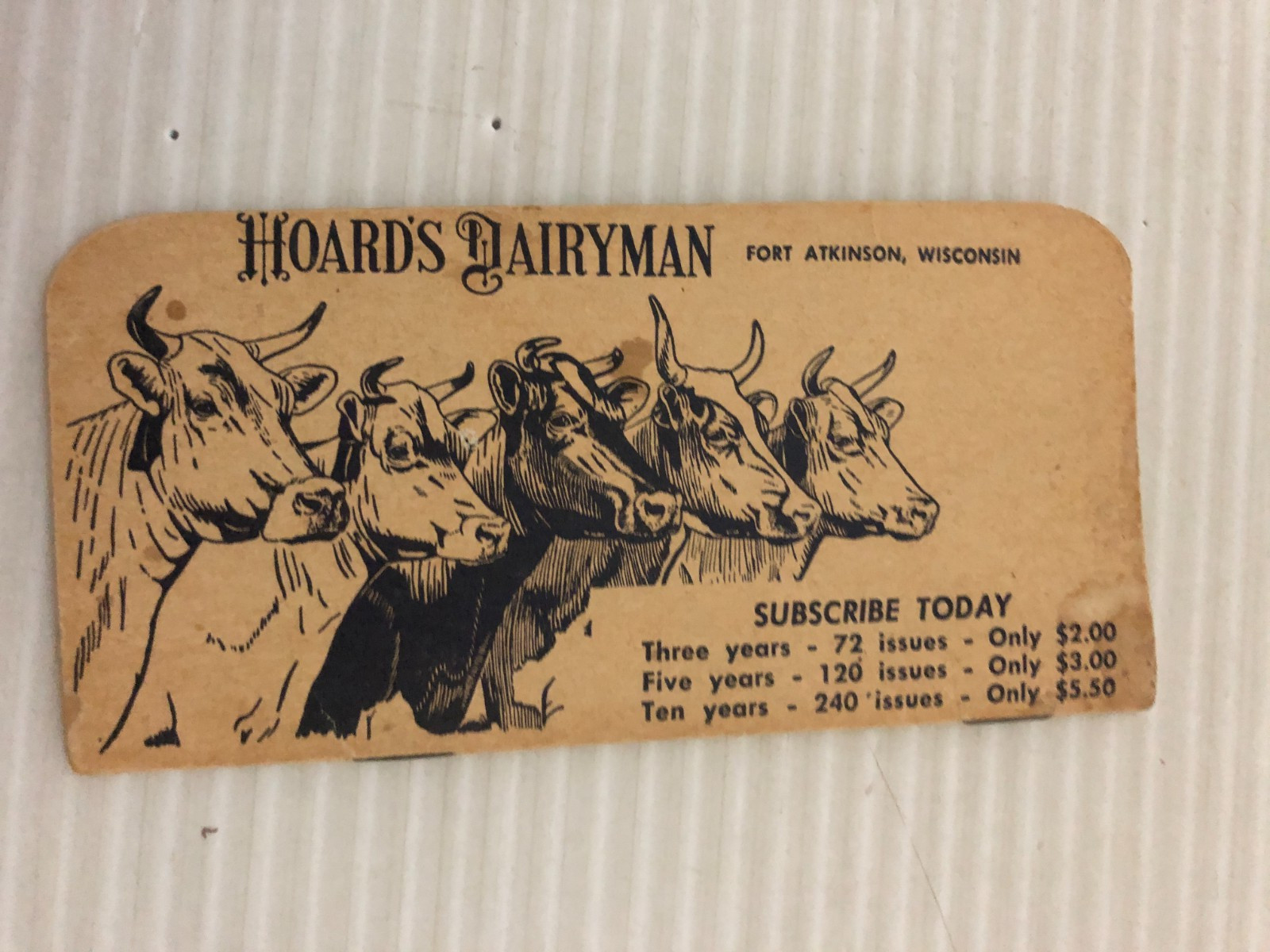Vintage HOARD’S DAIRYMAN Memo Book Fort Atkinson Wisconsin 1963