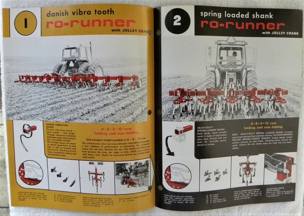 Vintage Noble Cultivator-Tiller Farm Equipment Color Dealer Advertising
