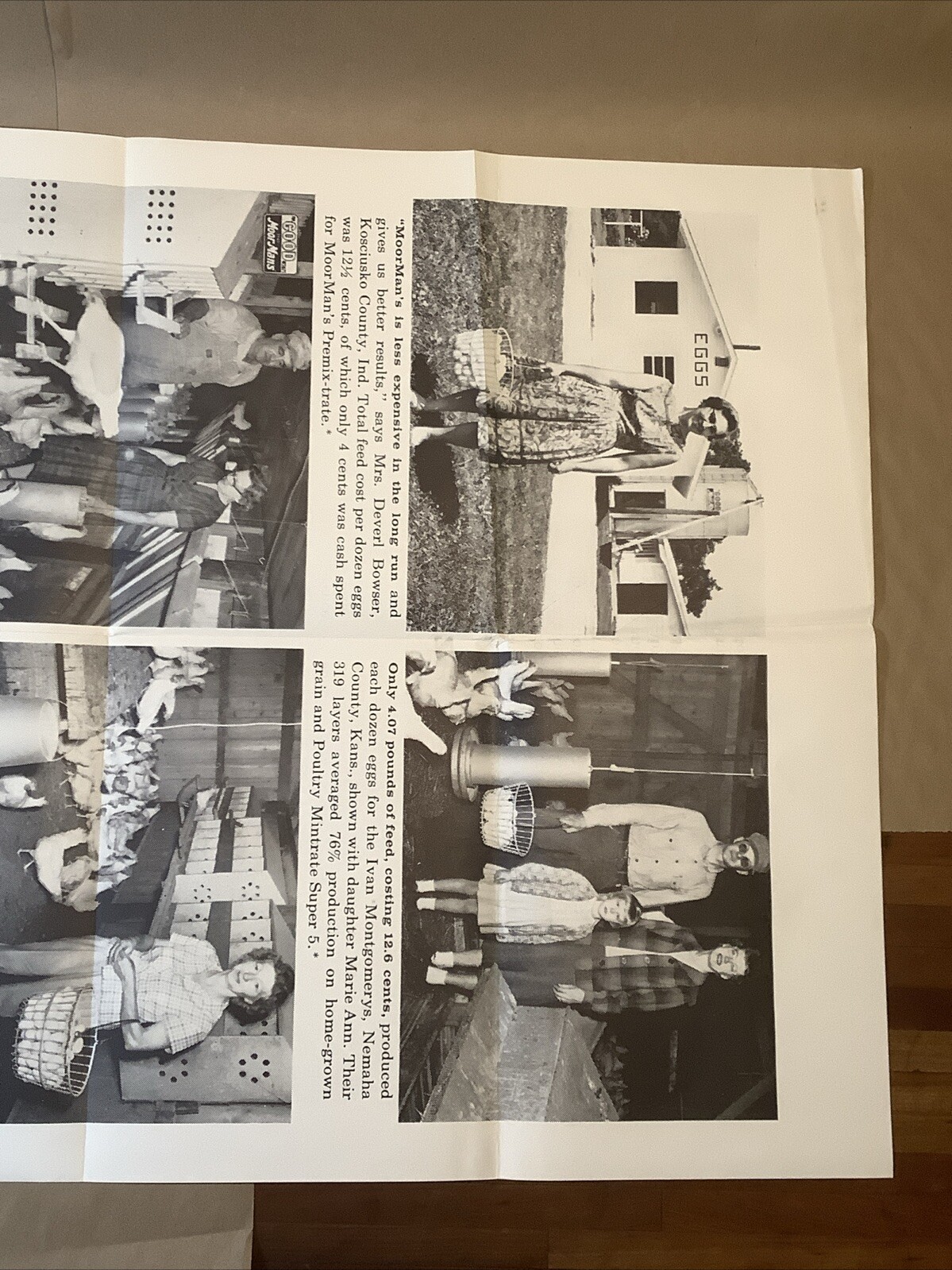 Vintage Moor Man’s Poster Quincy Illinois Low Feed Costs INV-AA01Z