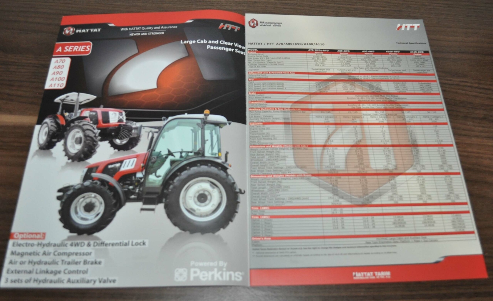 Hattat Model Range Tractor Turkey Brochure Prospekt