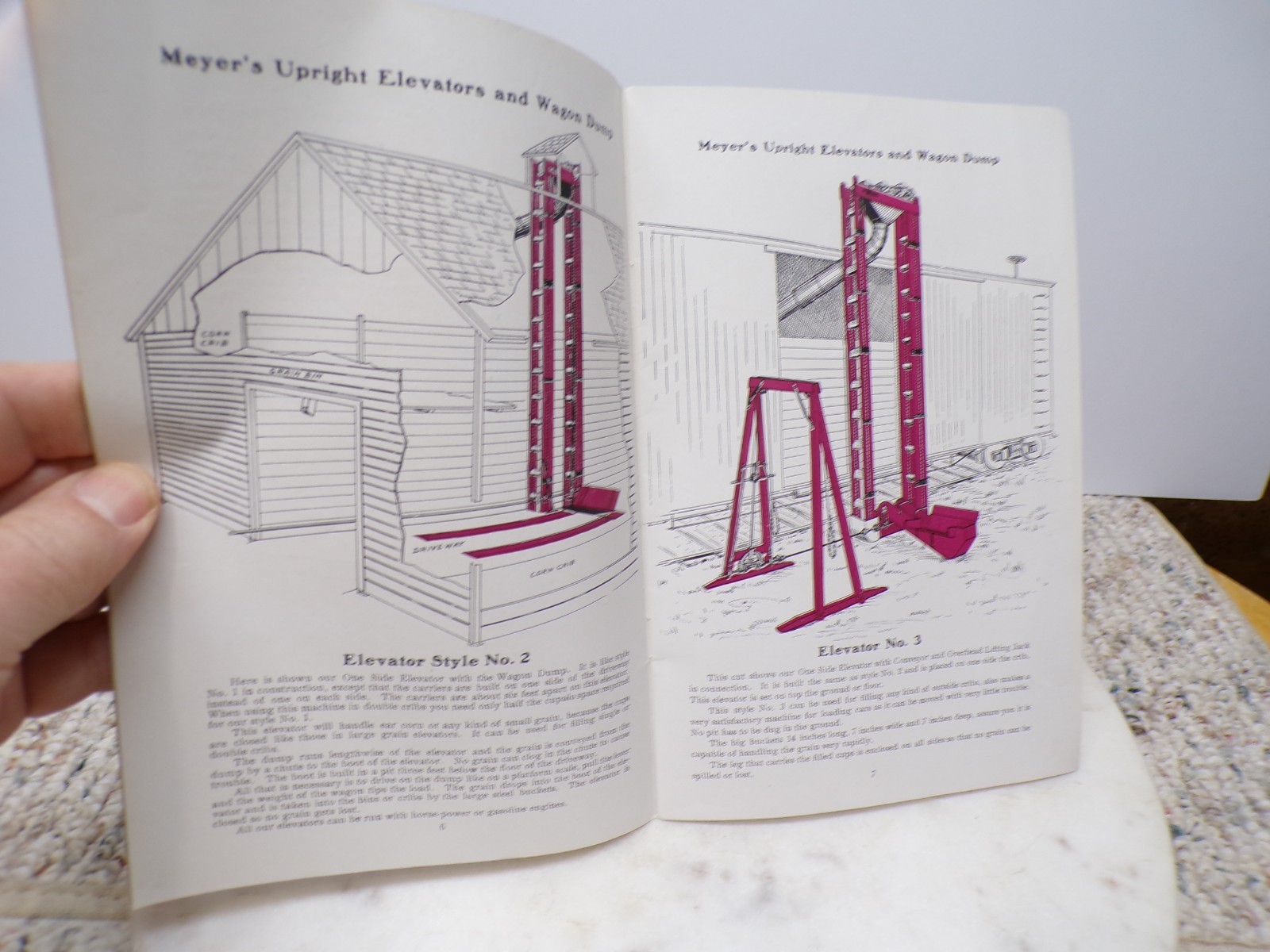 1912 Meyer’s Upright stationary Elevators-Gas Engines Catalog-Prices Morton ILL