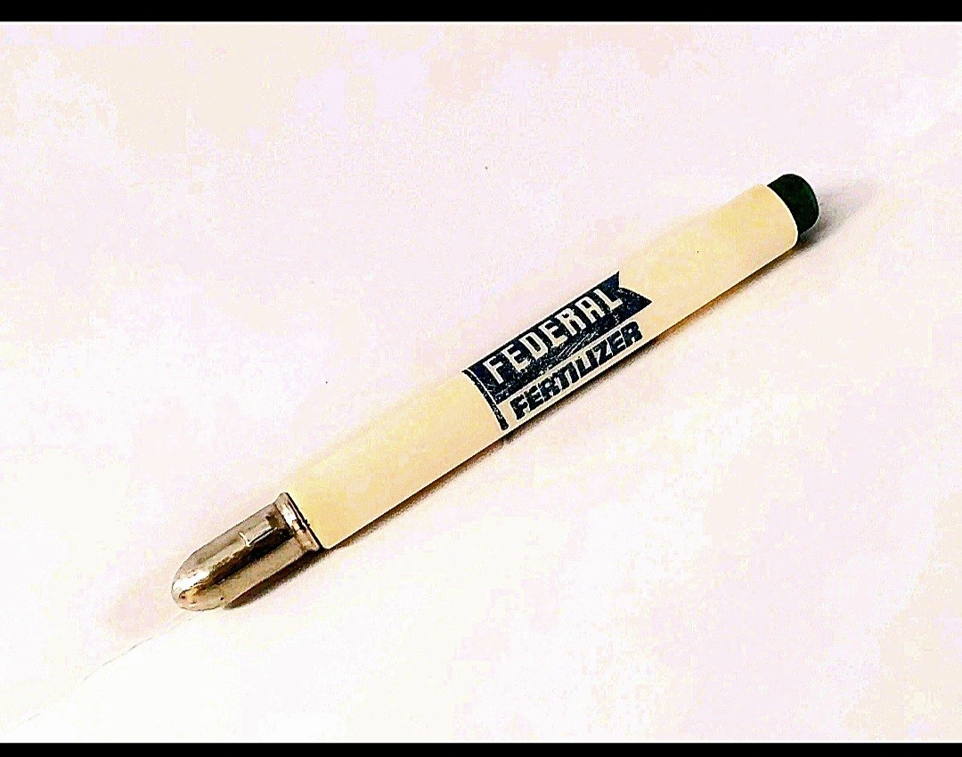 Vintage 1940’s Federal Fertilizer Advertising Bullet Pencil
