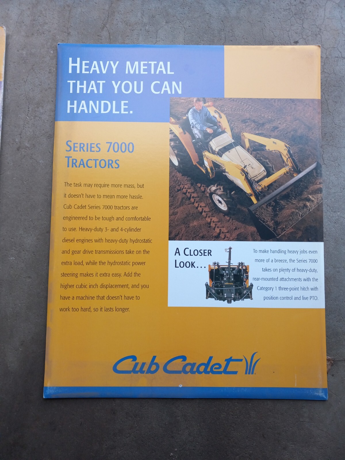 Cub Cadet The Big Event Banner and Cub Cadet Spec Posters