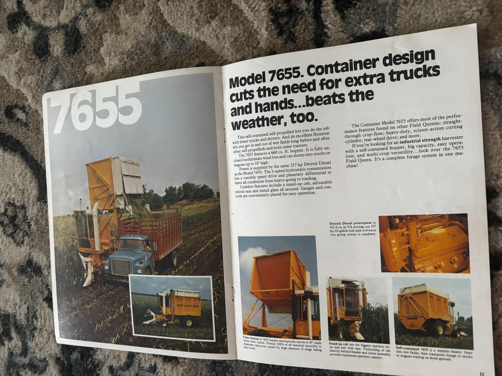 Hesston 7650 7600 7655 Field Queen Forage Harvesters Brochure DCPA26
