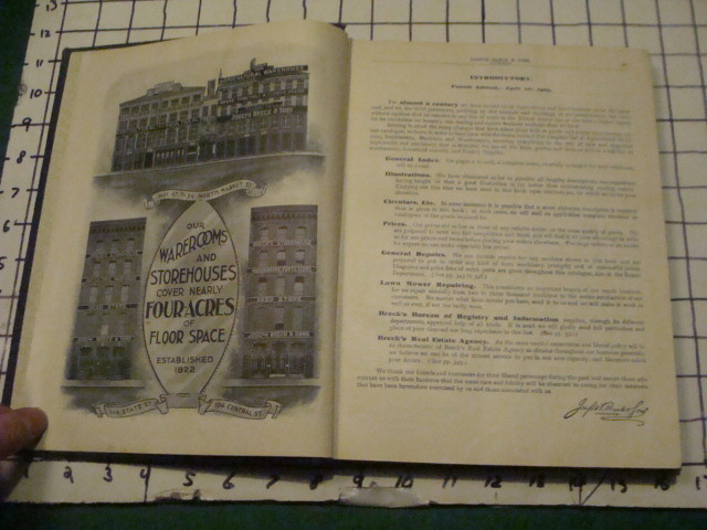 original 1903 catalog Joseph Breck & sons AGRICULTURAL MACHINES HARDWARE 350pgs