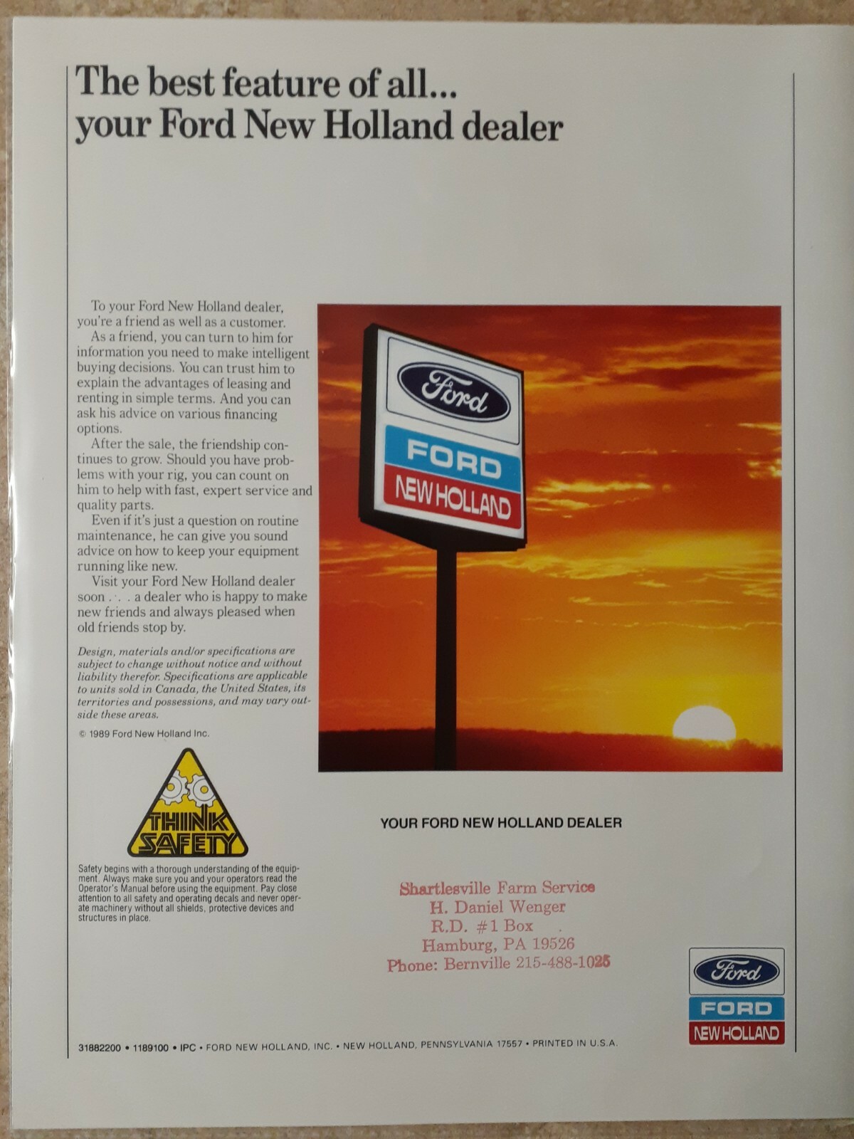 FORD NEW HOLLAND Construction Equipment Buyer’s Guide Brochure