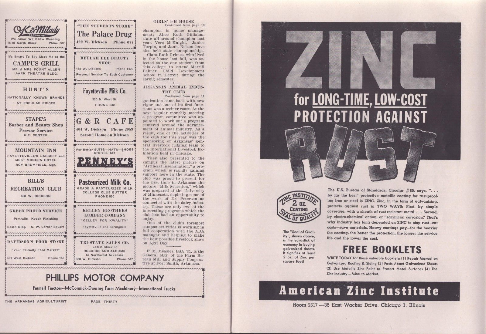 Arkansas Agriculturist April 1947 Agri Day Edition w Program
