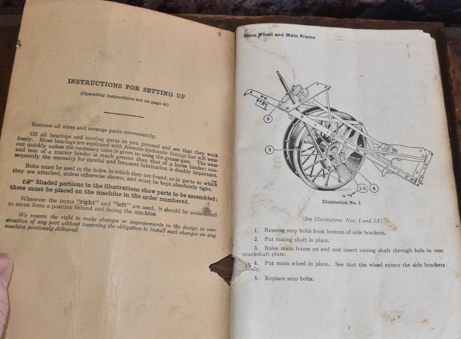 McCormick Deering International Harvester Enclosed Gear Tractor Binder 4E Manual